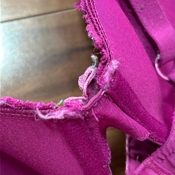 38C Aerie Katie magenta pink / purple bow print lightly lined bra - Picture 4 of 4